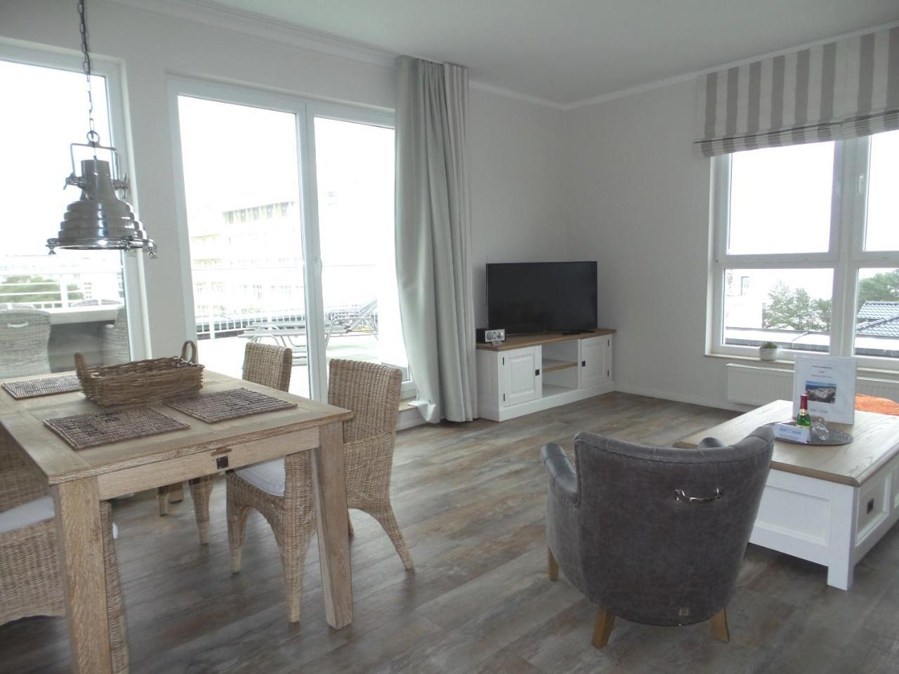 Strandnahe Fewos Mit Meerblick Und Dachterrasse, Residenz Bel Vital - Kategorie E Остзебад Бинц Екстериор снимка